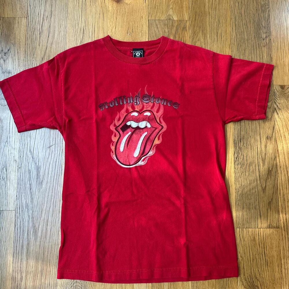 Vintage The Rolling Stones Classic Tongue Graphic Bang Shirt    Size: Medium